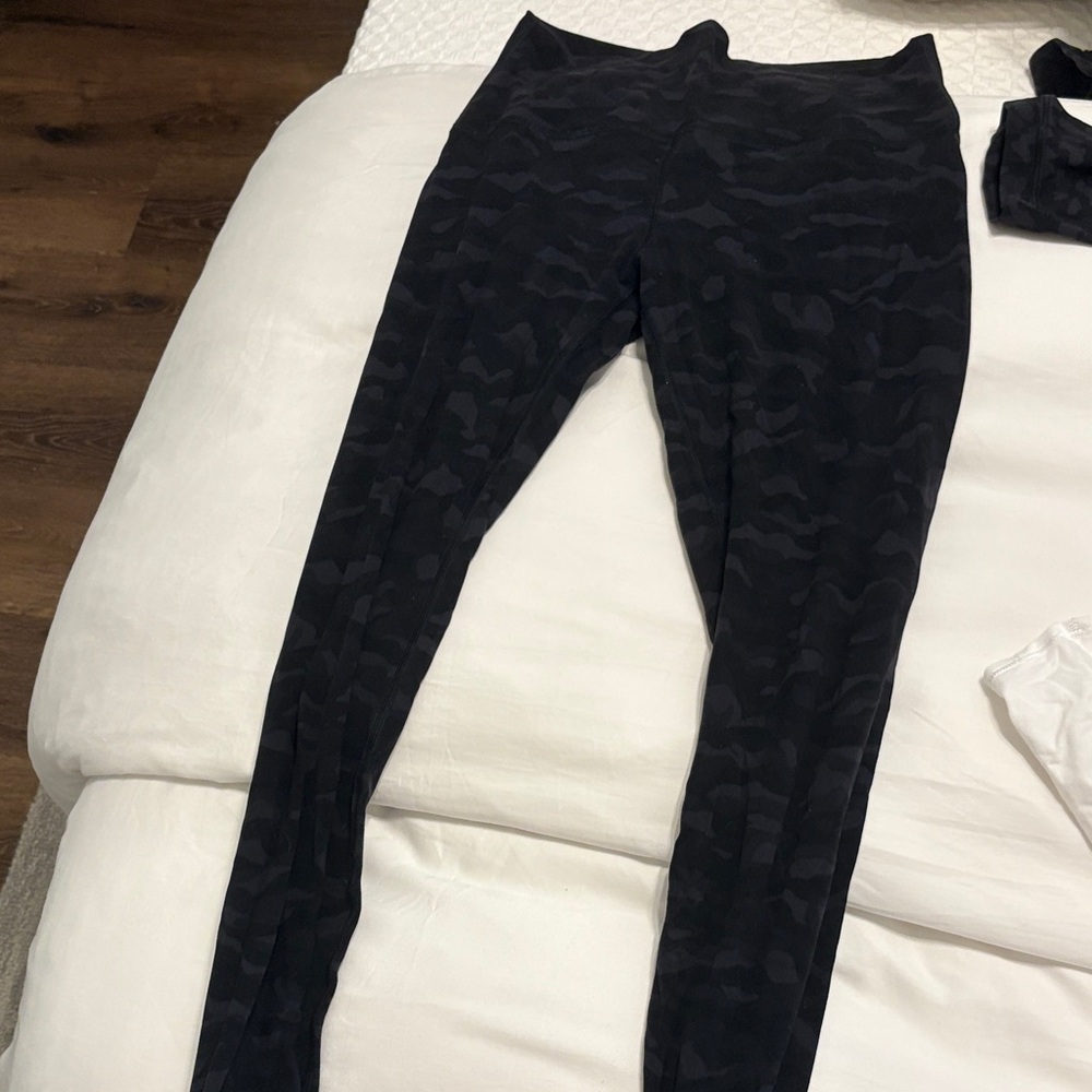 lululemon athletica Black Camouflage Leggings